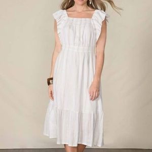 Good Hart (Matilda Jane) Size S DeSoto Off White Cotton Midi Boho Dress